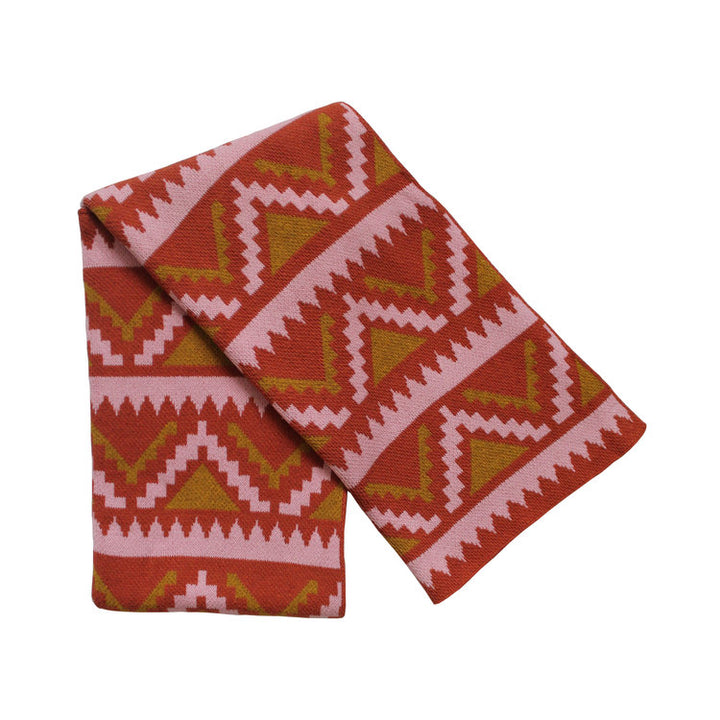 Aztec Gold/Terracotta/Petal Throw