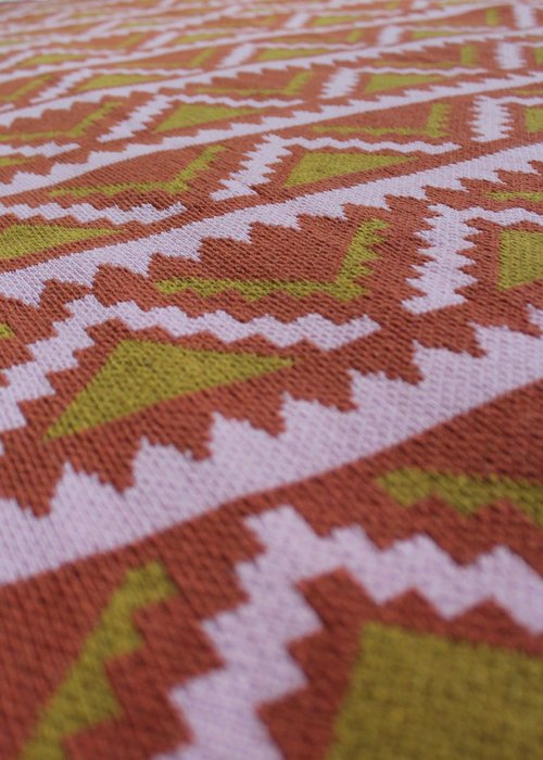 Aztec Gold/Terracotta/Petal Throw