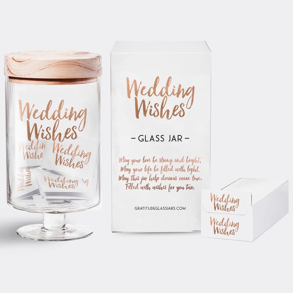 Wedding Wishes Glass Jar