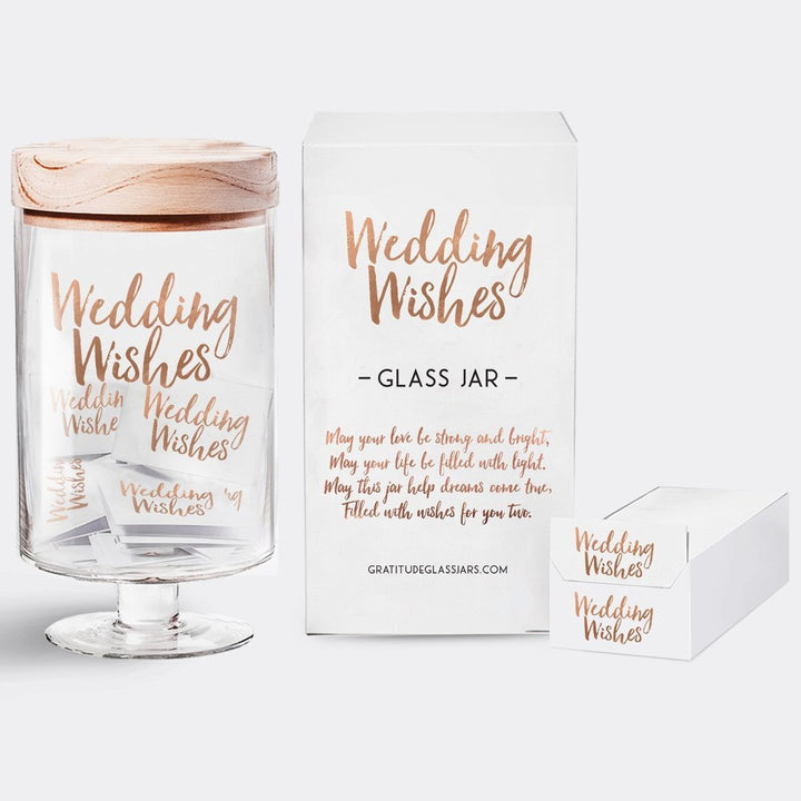 Wedding Wishes Glass Jar