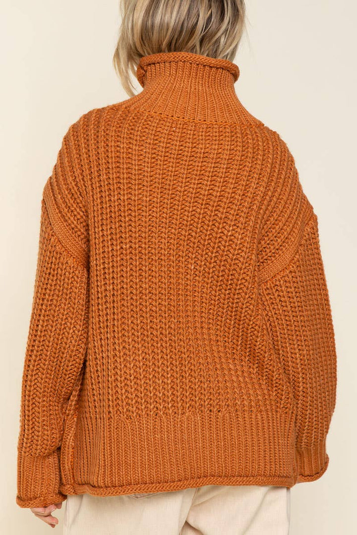 Pumpkin Spice Chunky Knit Sweater