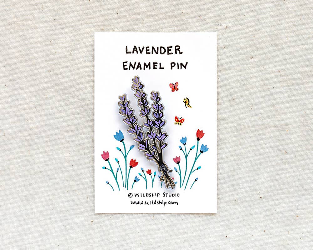 Lavender Enamel Pin