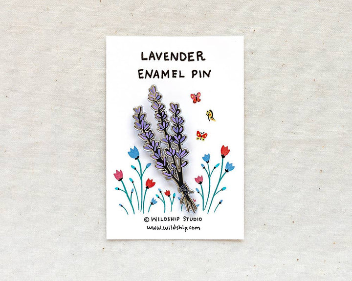 Lavender Enamel Pin