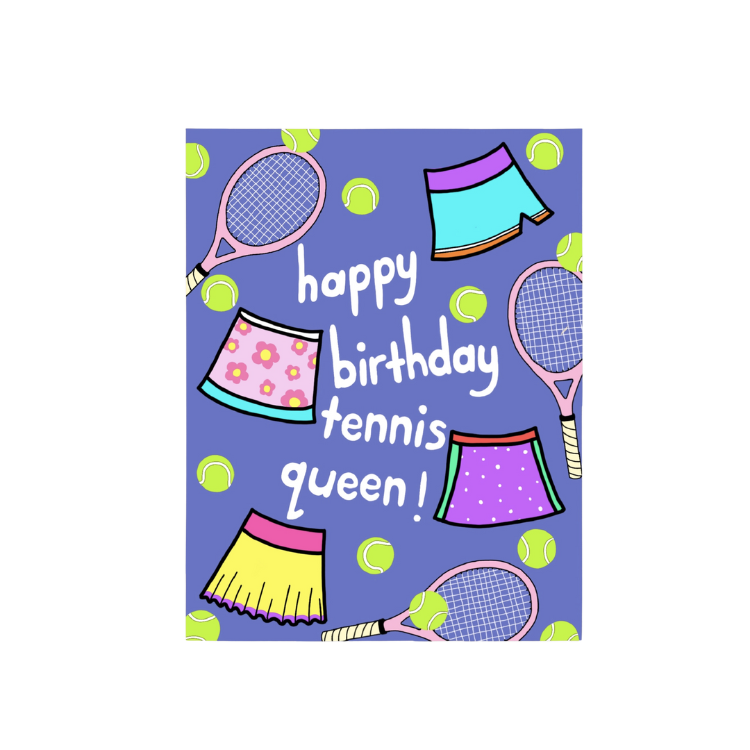 Happy Birthday Tennis Queen Card