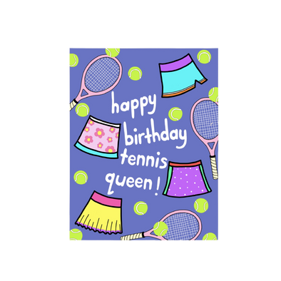 Happy Birthday Tennis Queen Card