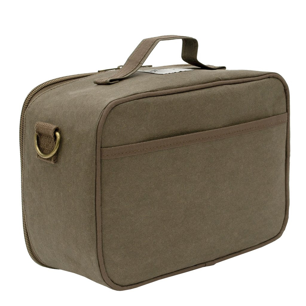 Olive Paper Chevron Bento Box