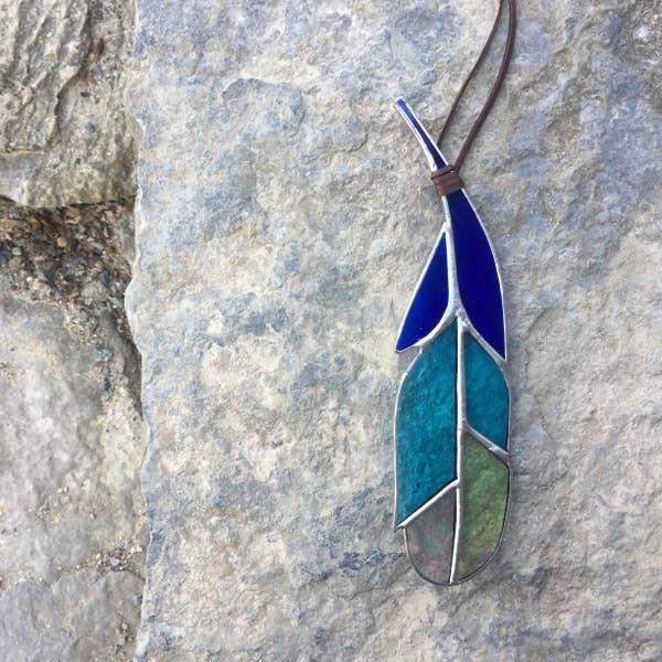 Stained Glass Feather