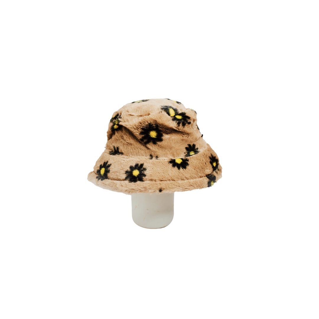 Black Flower Bucket Hat