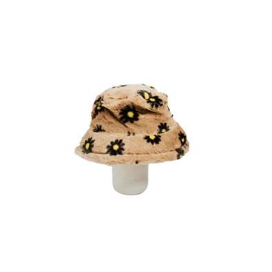 Black Flower Bucket Hat