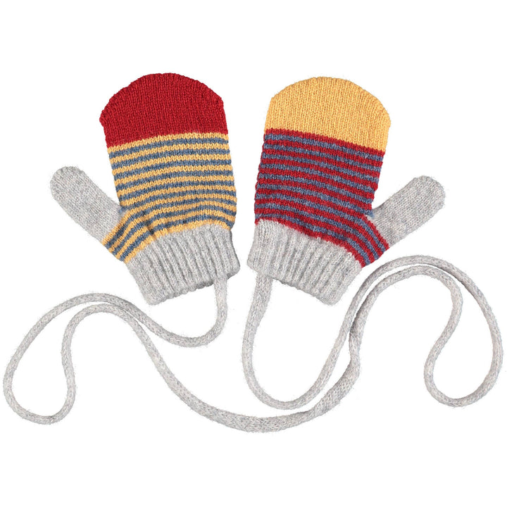 Kid's Patterned Lambswool Mittens