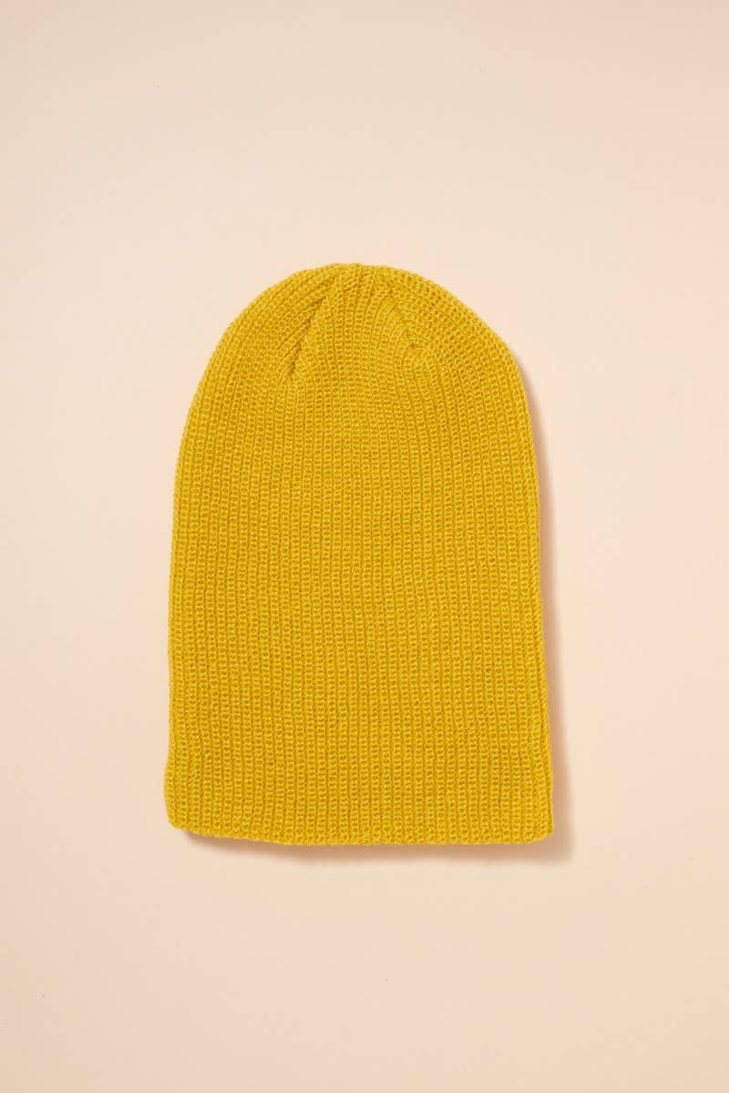 Low Gauge Ribbed Beanie