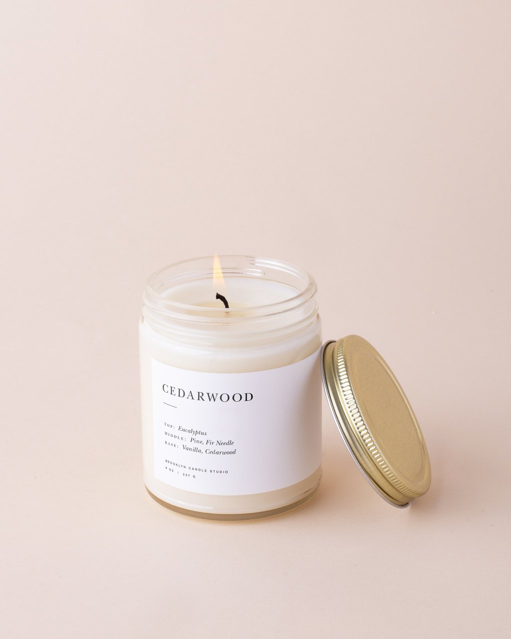 Cedarwood Minimalist Candle 8oz