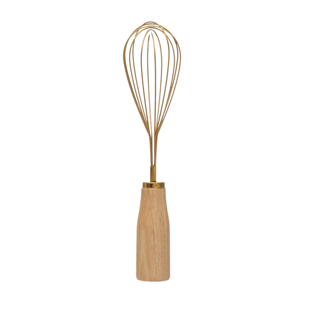 Stainless Steel Whisk with Wood Handle