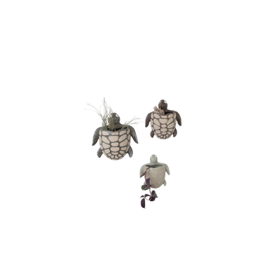 Stoneware Turtle Wall Planter/Vase