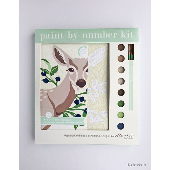 Deer With Huckleberries Paint-By-Number Kit