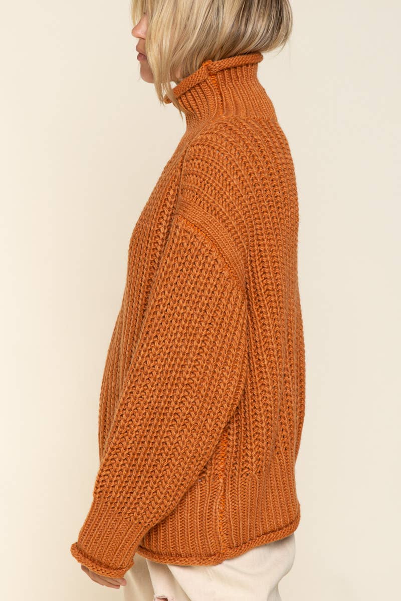 Pumpkin Spice Chunky Knit Sweater