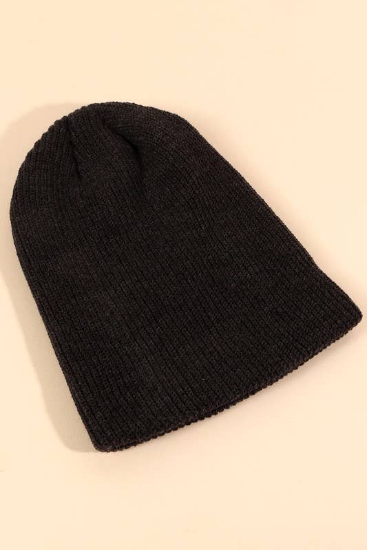 Low Gauge Ribbed Beanie