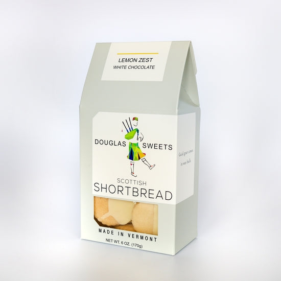 Lemon Zest Shortbread with White Chocolate