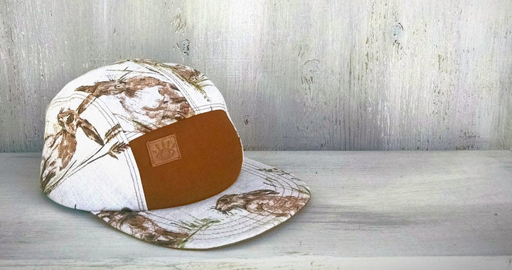 English Rabbit Print 5 Panel Camp Hat
