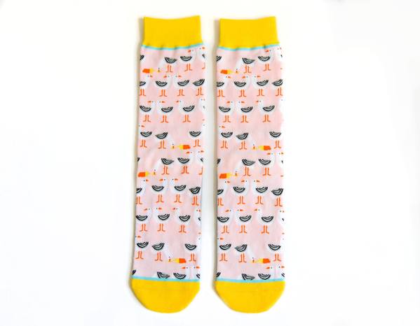 French Gulls and Sea Fries Crew Socks