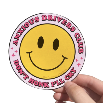 Anxious Drivers Club Oversized Sticker