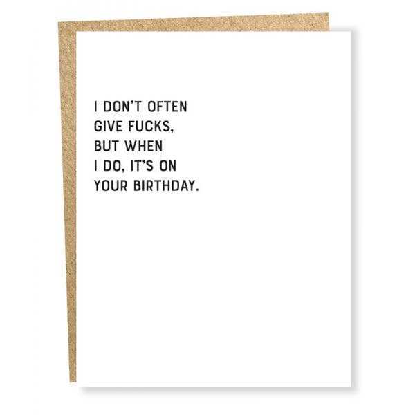 Give Fucks Card