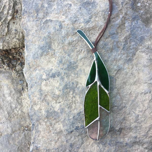 Stained Glass Feather