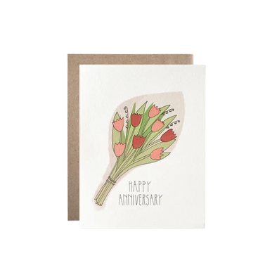 Happy Anniversary Bouquet Greeting Card