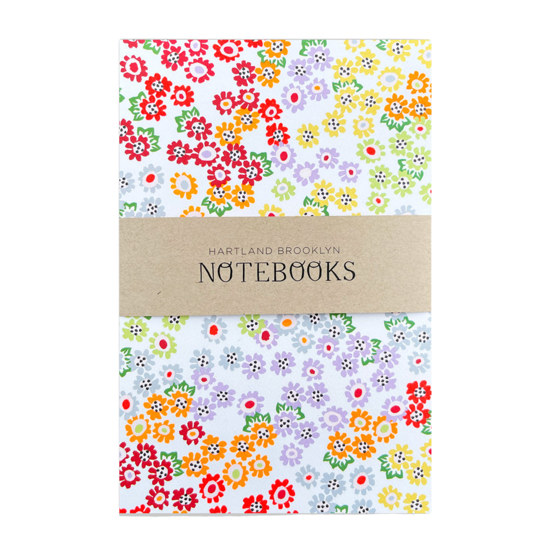 2 Pack Tiny Floral and Poppy Notebook Set