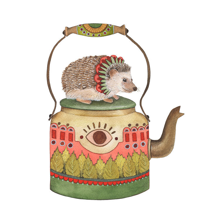 Woodland Kitchen: Michelle's Teapot - Art Print