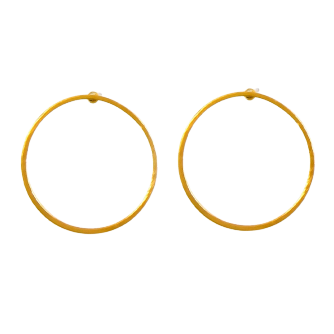 Open Circle Post Earrings