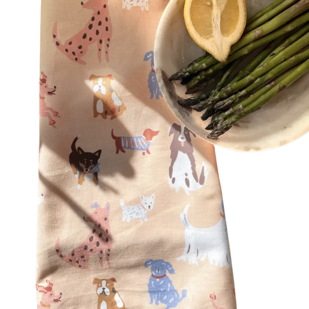 Dogs Tea Towel