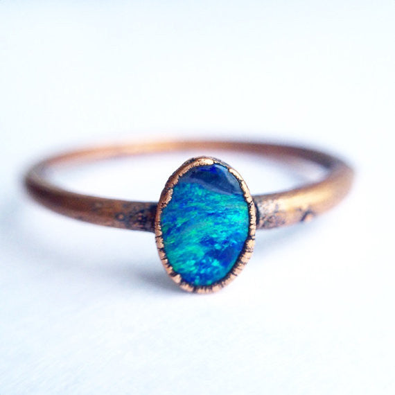 Opal Birthstone Ring