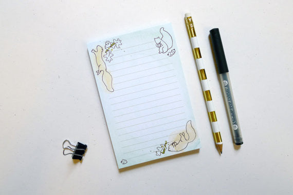 Squirrel Notepad // by Middle Dune
