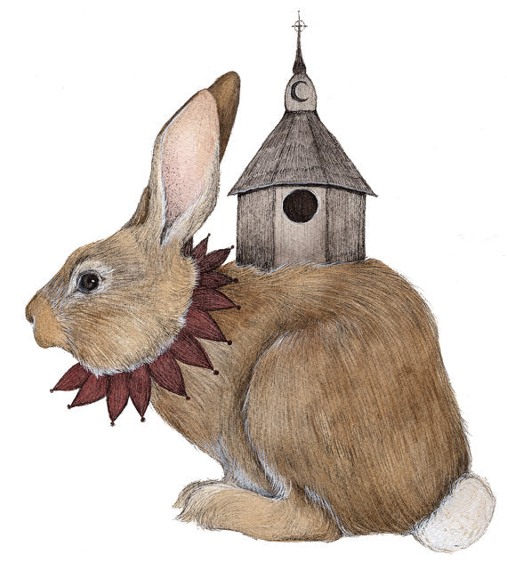 A Bunny Home - Greeting Card