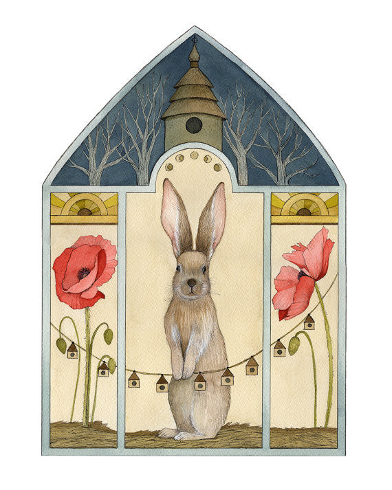 A Poppy Home - Art Print