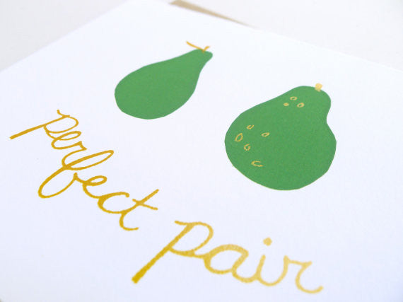 Perfect Pair Wedding Card // by Middle Dune