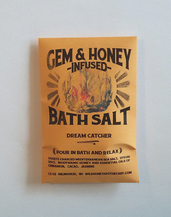 Dream Catcher Gem + Honey Infused Bath Salts