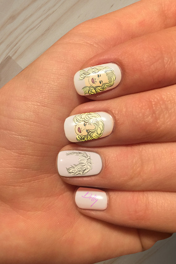 Dolly Parton Nail Art Decal