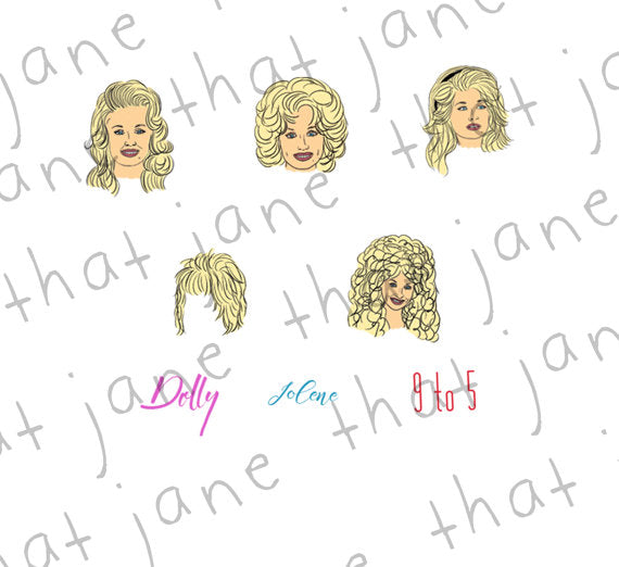 Dolly Parton Nail Art Decal