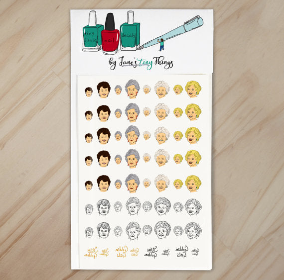 Golden Girls Nail Art Decal