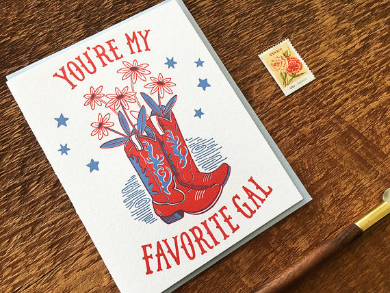 Favorite Gal Greeting Card