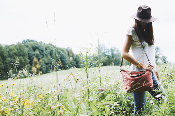Waxed Canvas Cross Body Bag