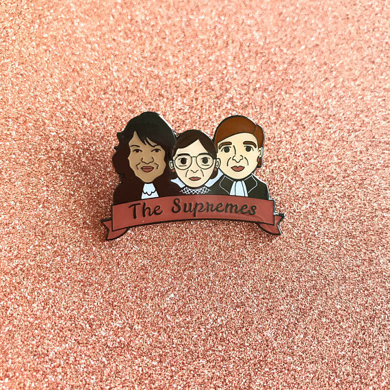 The Supremes - Sotomayor, Ginsburg & Kagen Supreme Court Justices Enamel Pin