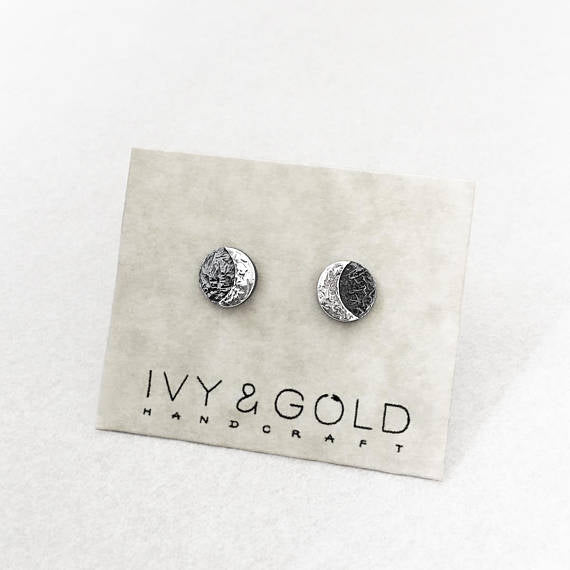 Lunar Eclipse Earrings - Sterling Silver*