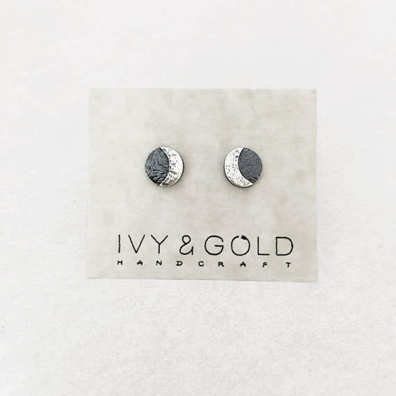 Lunar Eclipse Earrings - Sterling Silver*