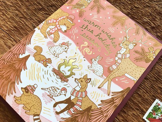 Woodland Holiday Card