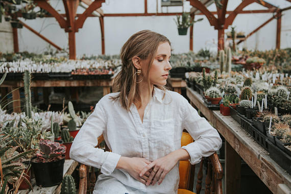 Brigette Brass Earrings