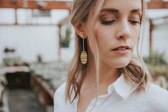 Glenna Brass Earrings