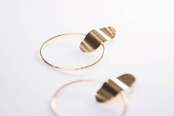 Brigette Brass Earrings